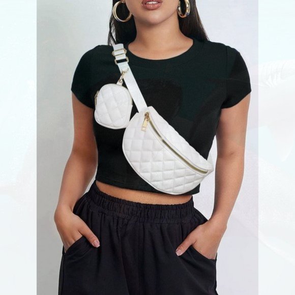 New Quilted Waist Bag With Small Pouch 127 - Picture 4 of 4